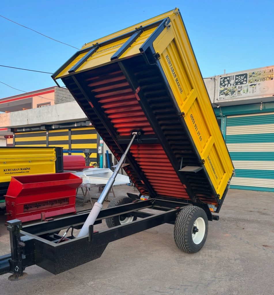 Dabanı 5 mm ağır iş için römork - Traktör römorku